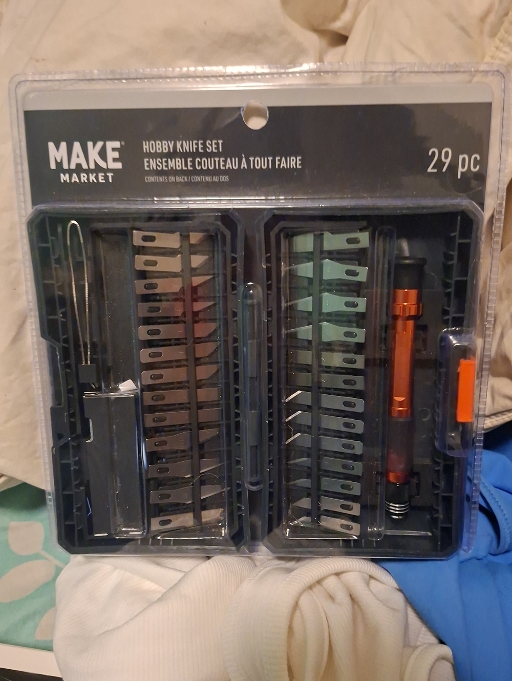 Makers Market Orange and Black Hobby Knife Set - 29 pc